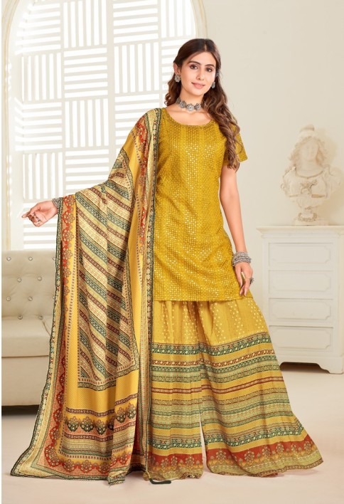 PREMIUM EMBROIDERED GOWN WITH DUPATTA PRESENT NEW DESIGN